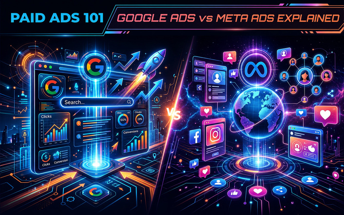 Paid Ads 101: Google Ads vs Meta Ads Explained