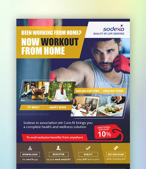 Sodexo CureFit project by ABC Designs