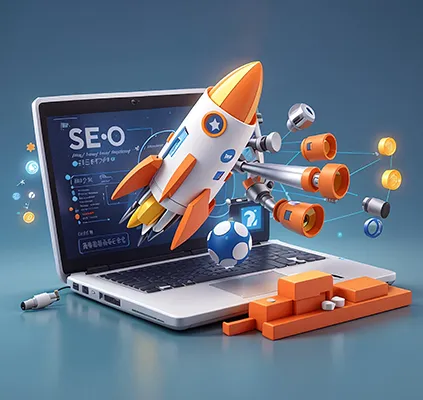 Marketing team reviewing AI search visibility